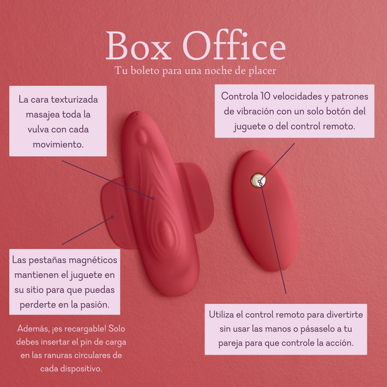 Box Office ♡ Juguete Para El Panty Con Control Remoto