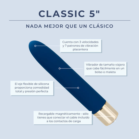 Classic 5" ♡ Juguete Vaginal Vibrante