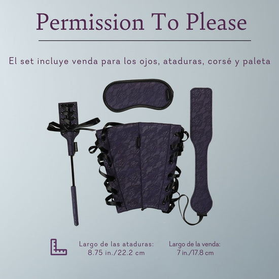 Permission To Please ♡ Set De Juegos Eróticos