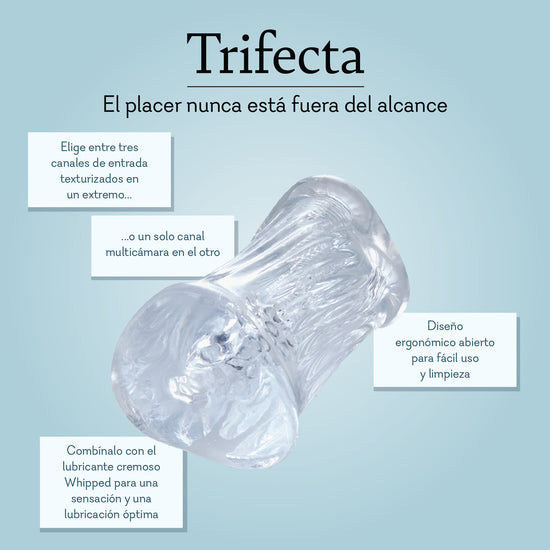 Trifecta ♡ Masturbador De Silicona Con Triple Estimulación