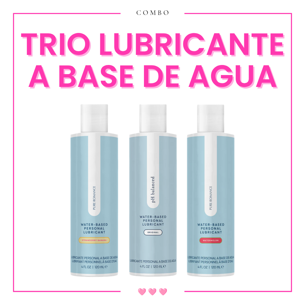 Trio ♡ Lubricante A Base De Agua pH Balanceado