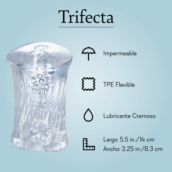 Trifecta ♡ Masturbador De Silicona Con Triple Estimulación