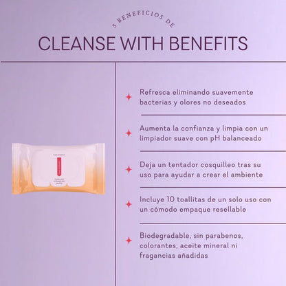 Cleanse With Benefits ♡ Toallitas Intimas