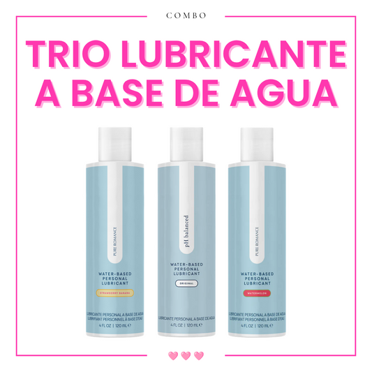 Trio ♡ Lubricante A Base De Agua pH Balanceado
