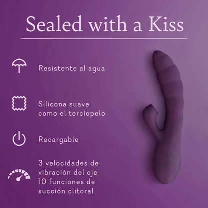 Sealed With A Kiss ♡ Juguete De Doble Acción Con Succión
