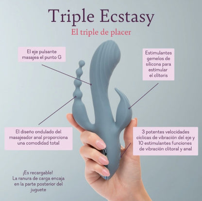 Triple Ecstasy ♡ Juguete De Triple Estimulación